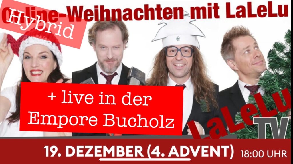 Online-Weihnachten mit LaLeLu a cappella comedy